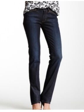 Notify Straight Jeans Womens Size 28 Tall Long Italy Dark Stretch Denim